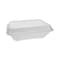 Pactiv Foam Hinged Lid Containers, 1 Tab Lock No 205 Utility, 1-Cmp, Wht, PK150 YTH102050001 - alternate 1